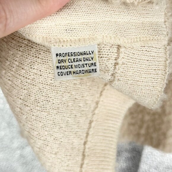 St. John Collection Cream Knit Double Breasted Blazer - Picture 9 of 9